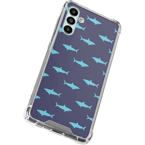 Shark Print Galaxy A13 5G Clear Case