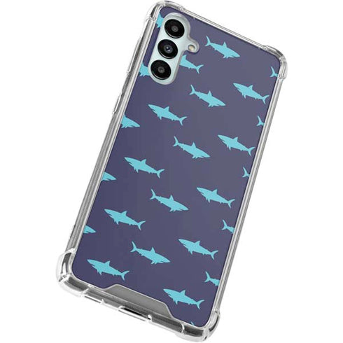 Shark Print Galaxy A14 5G Clear Case