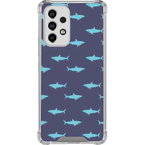 Shark Print Galaxy A53 5G Clear Case