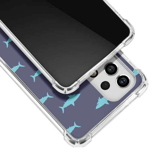 Shark Print Galaxy A53 5G Clear Case