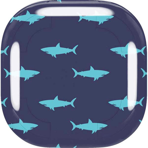 Shark Print Galaxy Buds Live Skin