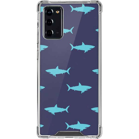 Shark Print Galaxy Note20 5G Clear Case