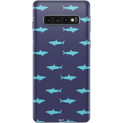 Shark Print Galaxy S10 Skin