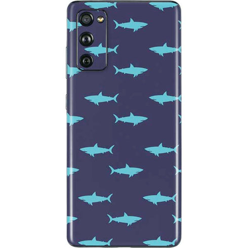 Shark Print Galaxy S20 Fan Edition Skin