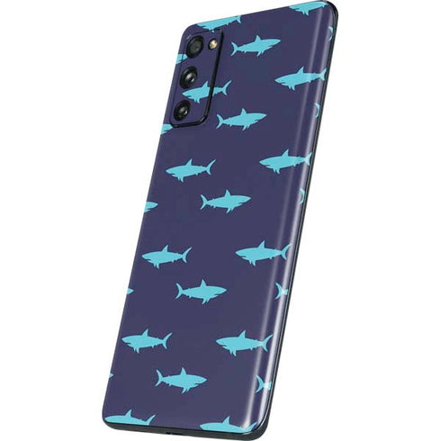 Shark Print Galaxy S20 Fan Edition Skin