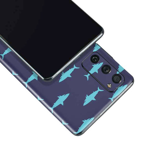 Shark Print Galaxy S20 Fan Edition Skin