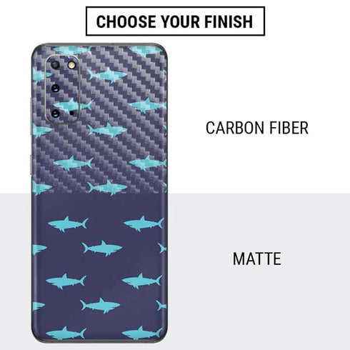 Shark Print Galaxy S20 Skin