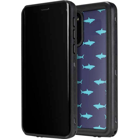 Shark Print Galaxy S20 Waterproof Case
