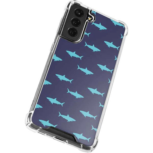 Shark Print Galaxy S21 FE Clear Case