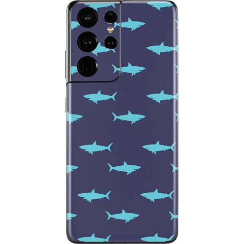 Shark Print Galaxy S21 Ultra 5G Skin