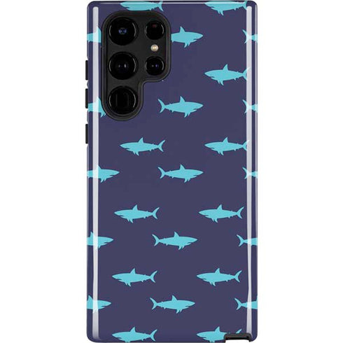Shark Print Galaxy S22 Ultra Pro Case