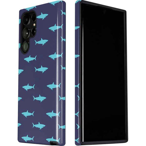 Shark Print Galaxy S22 Ultra Pro Case