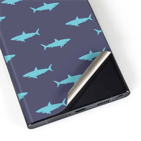 Shark Print Galaxy S22 Ultra Skin