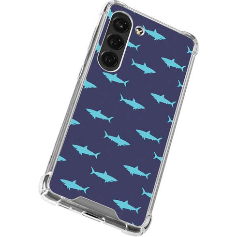 Shark Print Galaxy S23 Clear Case