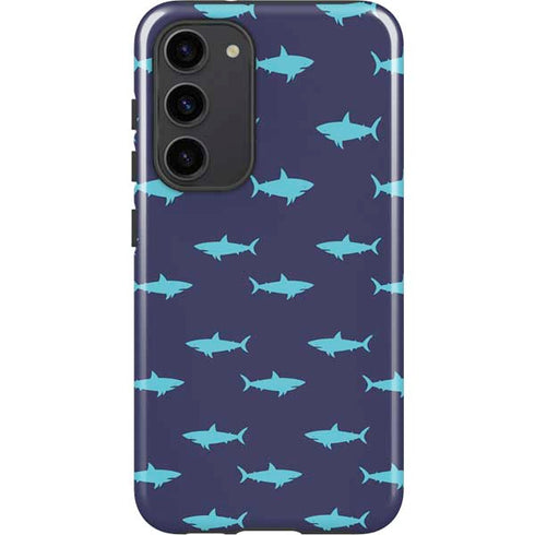 Shark Print Galaxy S23 Plus Pro Case