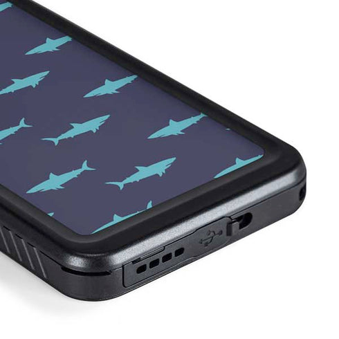 Shark Print Galaxy S23 Waterproof Case