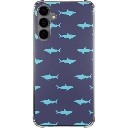 Shark Print Galaxy S24 Plus Clear Case