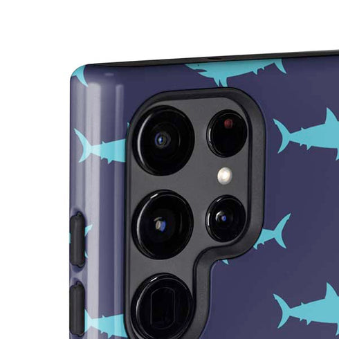 Shark Print Galaxy S24 Ultra Impact Case