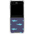 Shark Print Galaxy Z Flip5 5G Clear Case