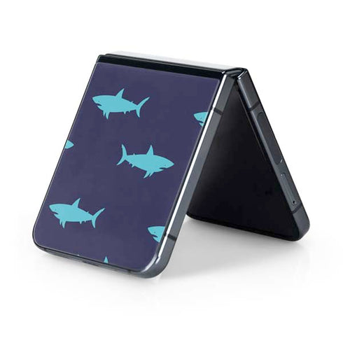 Shark Print Galaxy Z Flip5 5G Skin