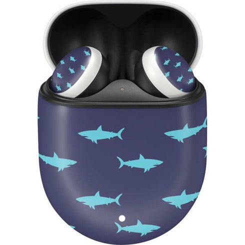 Shark Print Google Pixel Buds Skin