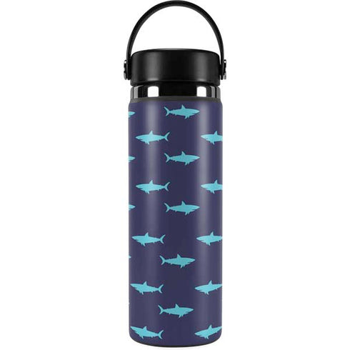 Shark Print Hydro Flask 20oz Wide Mouth Skin