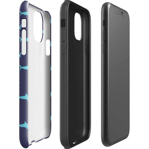 Shark Print iPhone 11 Pro Max Impact Case