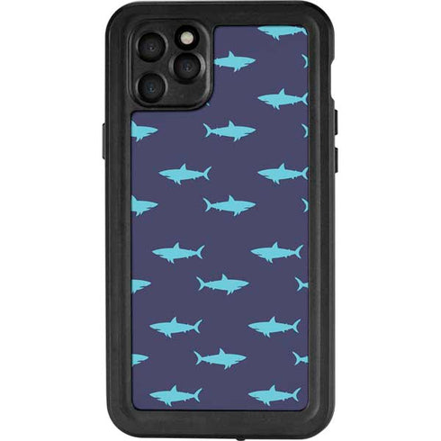 Shark Print iPhone 11 Pro Max Waterproof Case