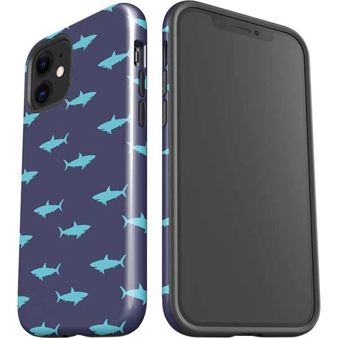 Shark Print iPhone 12 Impact Case