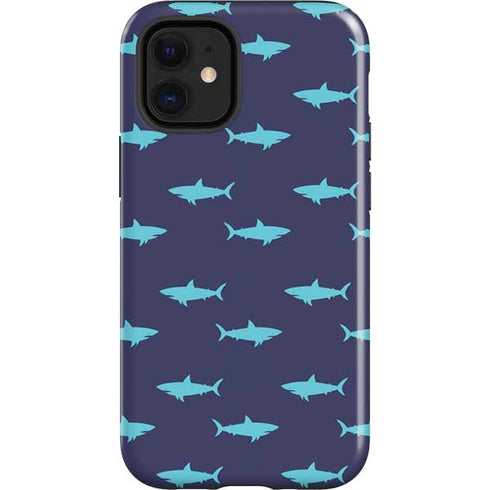 Shark Print iPhone 12 Mini Impact Case