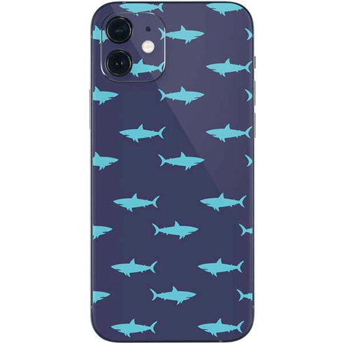 Shark Print iPhone 12 Mini Skin