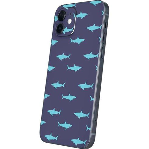 Shark Print iPhone 12 Mini Skin