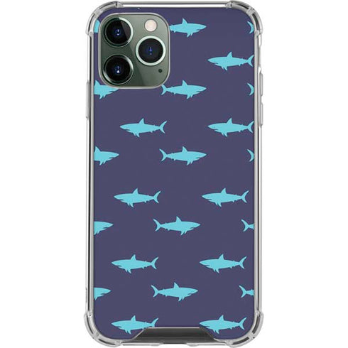 Shark Print iPhone 12 Pro Max Clear Case