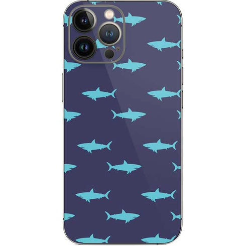 Shark Print iPhone 13 Pro Max Skin