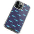 Shark Print iPhone 15 Pro Clear Case