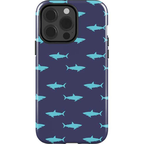 Shark Print iPhone 15 Pro Impact Case