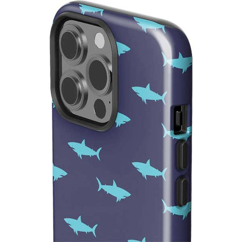 Shark Print iPhone 14 Pro Impact Case