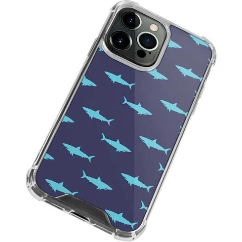 Shark Print iPhone 15 Pro Max Clear Case