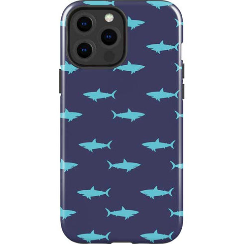 Shark Print iPhone 15 Pro Max Impact Case