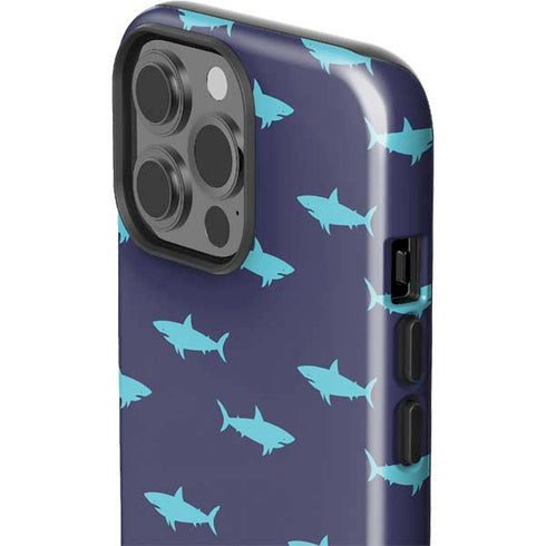 Shark Print iPhone 15 Pro Max Impact Case