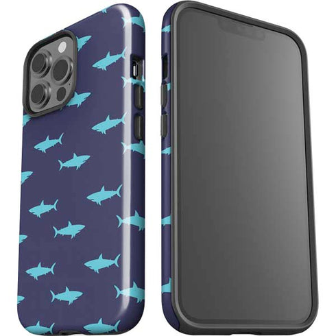 Shark Print iPhone 15 Pro Max Impact Case