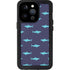 Shark Print iPhone 14 Pro Waterproof Case