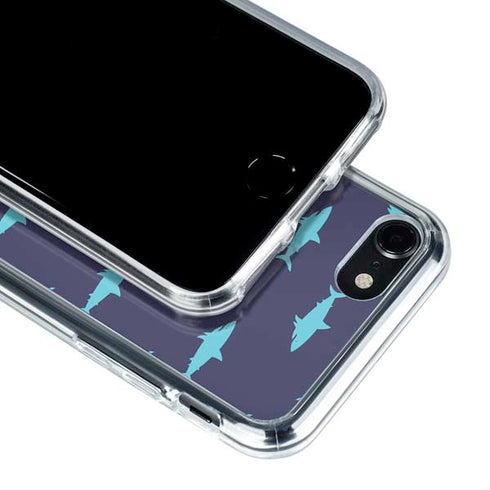 Shark Print iPhone SE (2nd & 3rd Gen) Clear Case