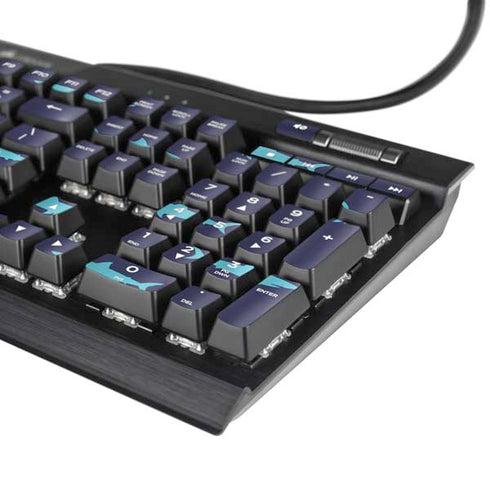 Shark Print K95 RGB PLATINUM Mechanical Gaming Keyboard Skin