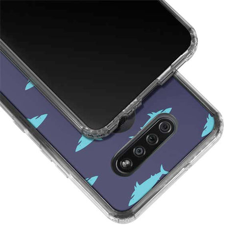Shark Print LG K51/Q51 Clear Case
