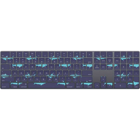 Shark Print Magic Keyboard with Numeric Keypad Skin