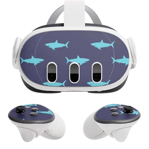 Shark Print Meta Quest 3 Skin