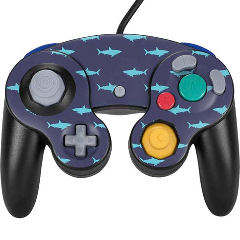 Shark Print Nintendo GameCube Controller Skin