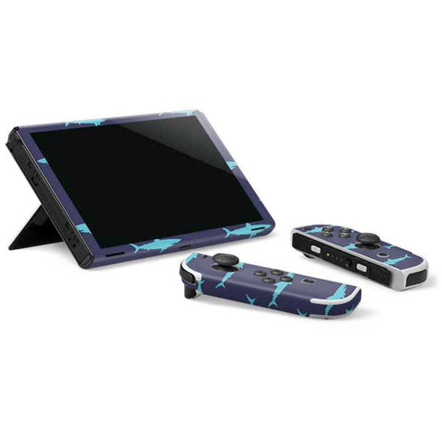 Shark Print Nintendo Switch OLED (2021) Skin