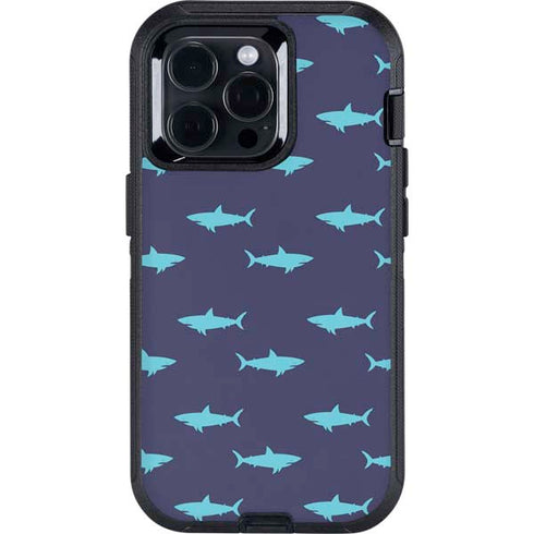 Shark Print Otterbox Defender iPhone Skin